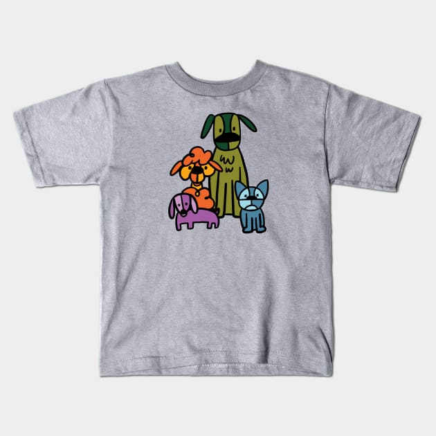 Puppy Pals Kids T-Shirt by StephDillon